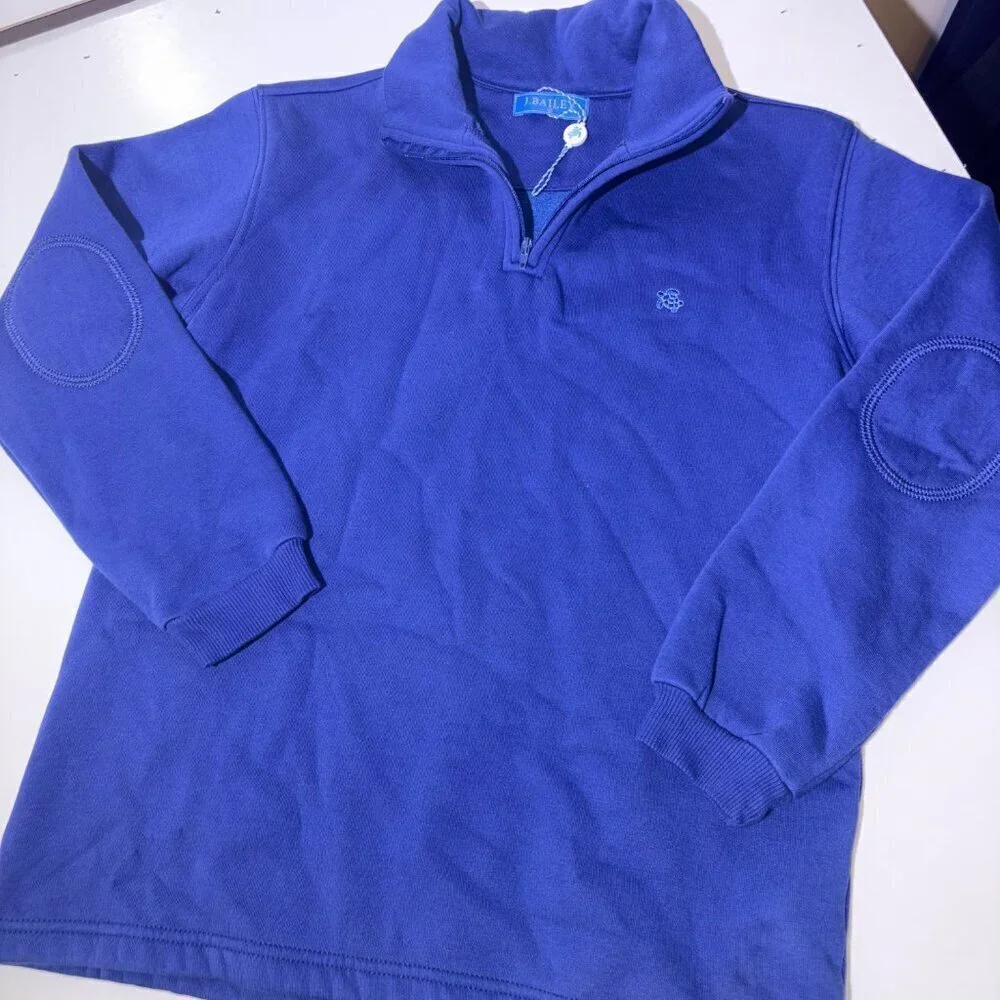 NWT Bailey Boys J. Bailey Glenn Half Zip Pullover Navy Size 12